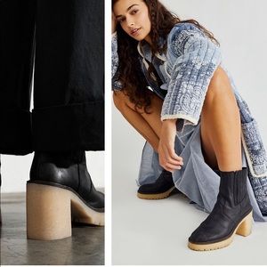 Free People James Chelsea Boots Black. Size 8 (38)